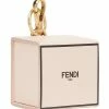 Fendi mini logo-print box keyring