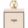 Fendi mini logo-print box keyring
