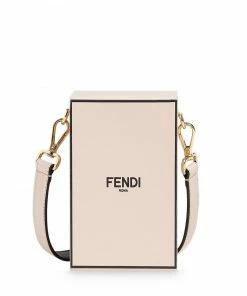 Fendi mini Box logo crossbody bag