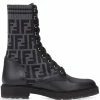 Fendi Rockoko FF combat boots