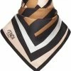 Fendi logo print silk scarf