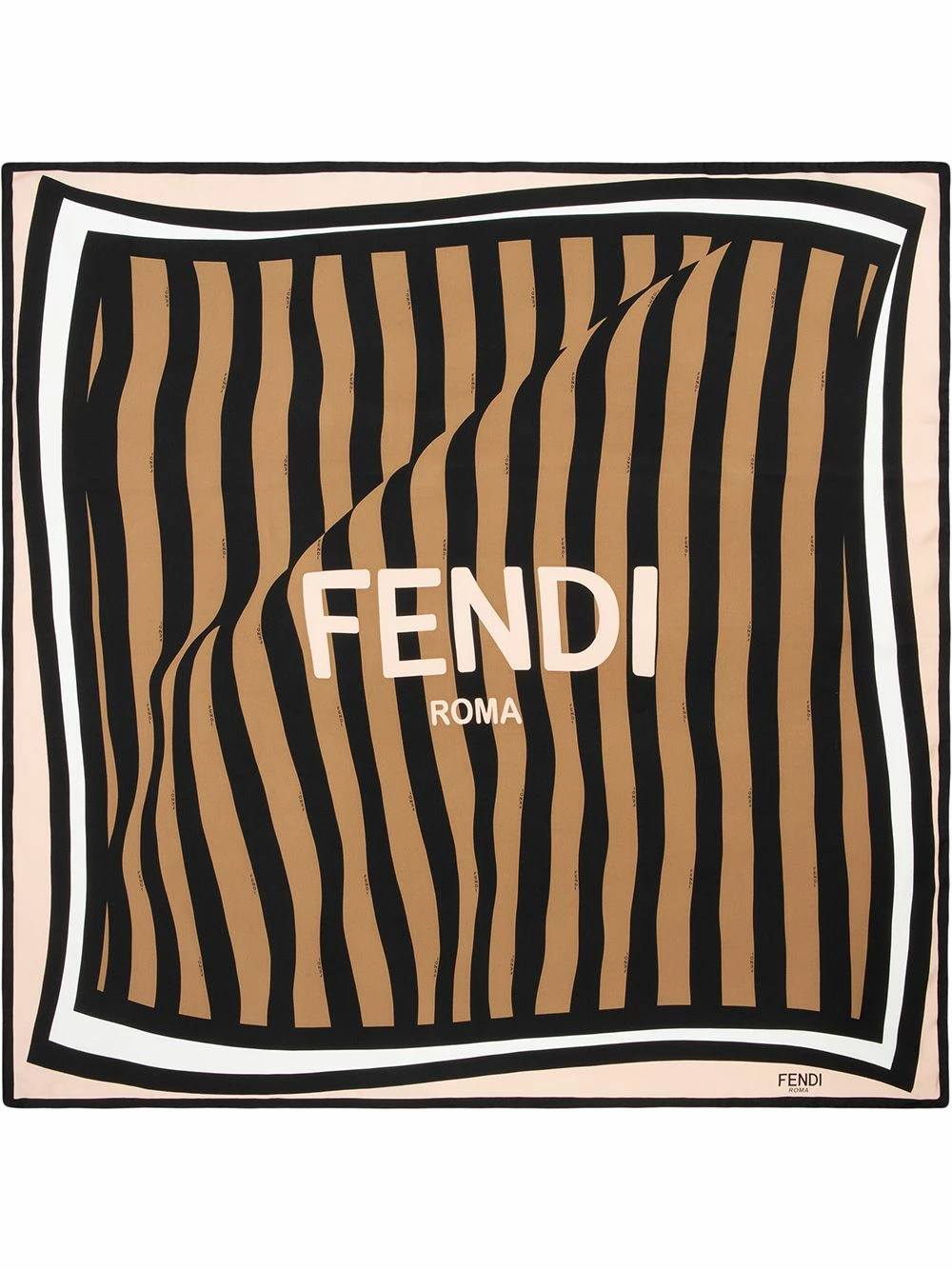 Budget ⨠Fendi Logo print silk scarf scarves of women 𧨠4 Fendi logo print silk scarf