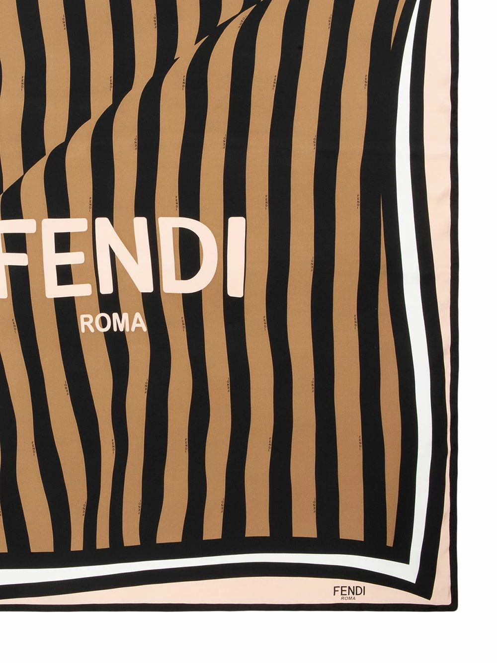 Budget ⨠Fendi Logo print silk scarf scarves of women 𧨠5 Fendi logo print silk scarf