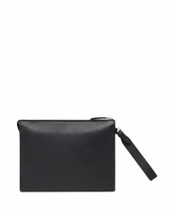 Fendi logo zipped clutch