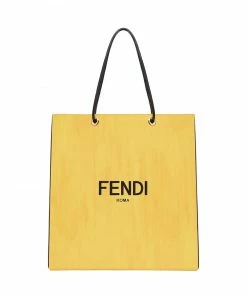 Fendi leather tote bag