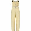 Fendi metallic belted jumpsuit