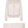 Fendi embroidered logo track suit set