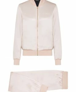 Fendi embroidered logo track suit set