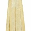 Fendi metallic threading pleated skirt