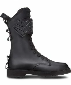 Fendi high ankle biker boots