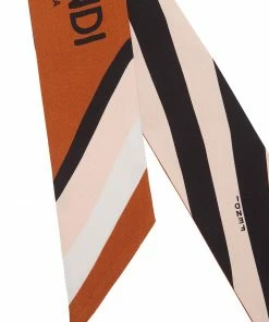 Fendi striped Wrappy scarf