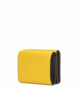 Fendi logo stamp trifold wallet