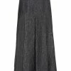 Fendi metallic pleated midi skirt