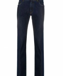 Fendi FF motif slim-fit jeans