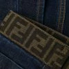 Fendi FF motif slim-fit jeans