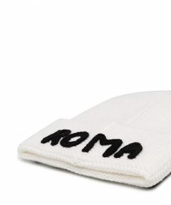 Fendi chunky knit logo beanie