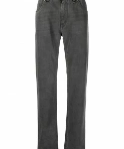 Fendi straight-leg belted denim jeans