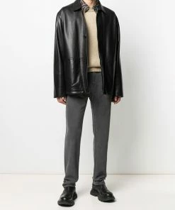 Fendi straight-leg belted denim jeans