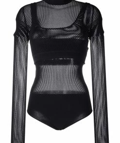 Fendi layered mesh bodysuit
