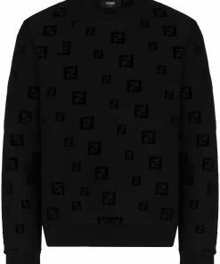 Fendi FF-motif chenille sweatshirt