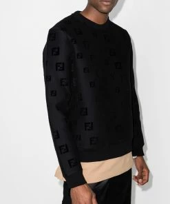 Fendi FF-motif chenille sweatshirt