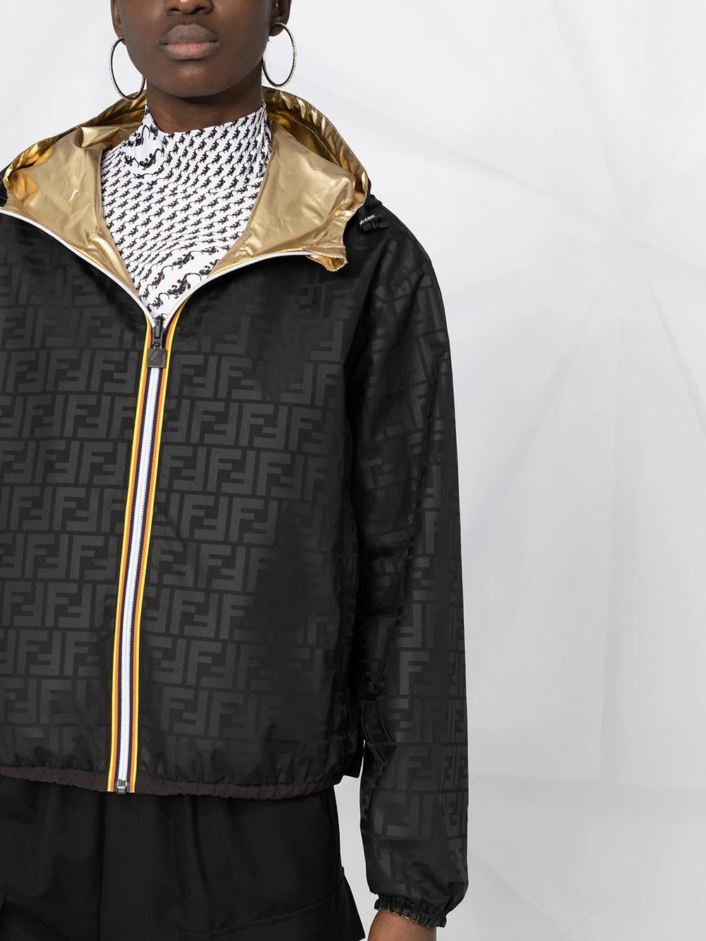 Hot Sale ❤️ Fendi K Way® reversible cropped jacket cropped jackets of women 🤩 7 Fendi K-Way® reversible cropped jacket