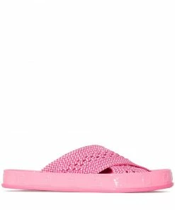 Fendi Fendi Reflections woven slides