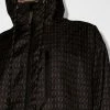 Fendi FF Interlace oversized hooded coat
