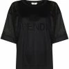 Fendi logo-embroidered performance T-shirt
