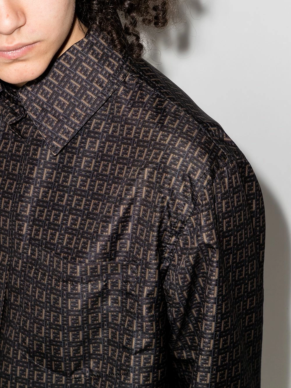 Top 10 β¨ Fendi FF Interlace π shirt jacket π shirts of women π 8 Fendi FF Interlace shirt jacket