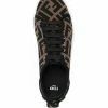 Fendi Rise logo-print flatform sneakers