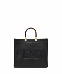 Outlet Fendi Store 28 Fendi Sunshine logo-debossed tote