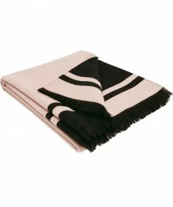 Fendi logo-print fringed scarf