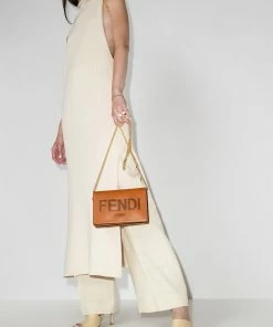 Fendi logo-print on-chain wallet