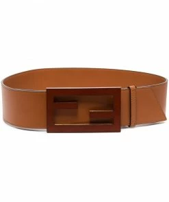 Fendi Baguette FF stud buckle belt