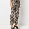 Best deal 𧨠Fendi Stitched leopard pattern trousers slacks of women π 11 Fendi stitched leopard pattern trousers