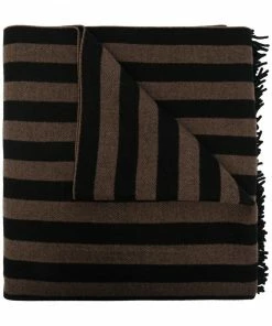Fendi two-tone logo-print scarf