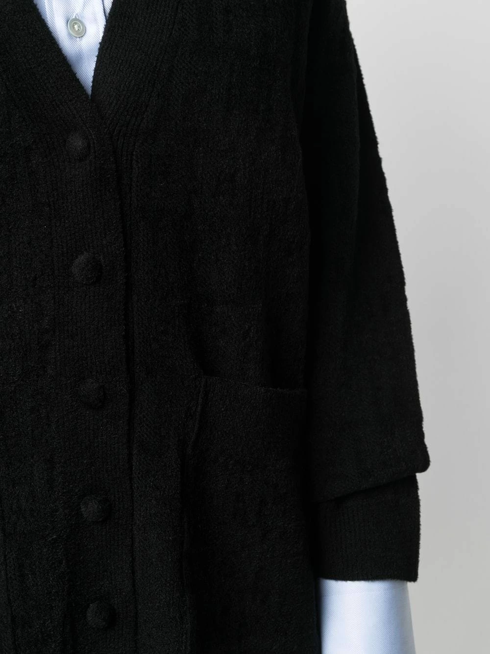 Outlet π€© Fendi V neck FF motif cardi π§₯ coat cardi-coats of women β 7 Fendi V-neck FF-motif cardi-coat