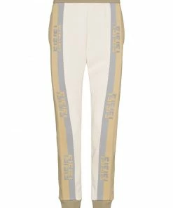 Fendi logo-tape track pants