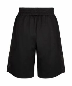 Fendi FF mesh panels track shorts