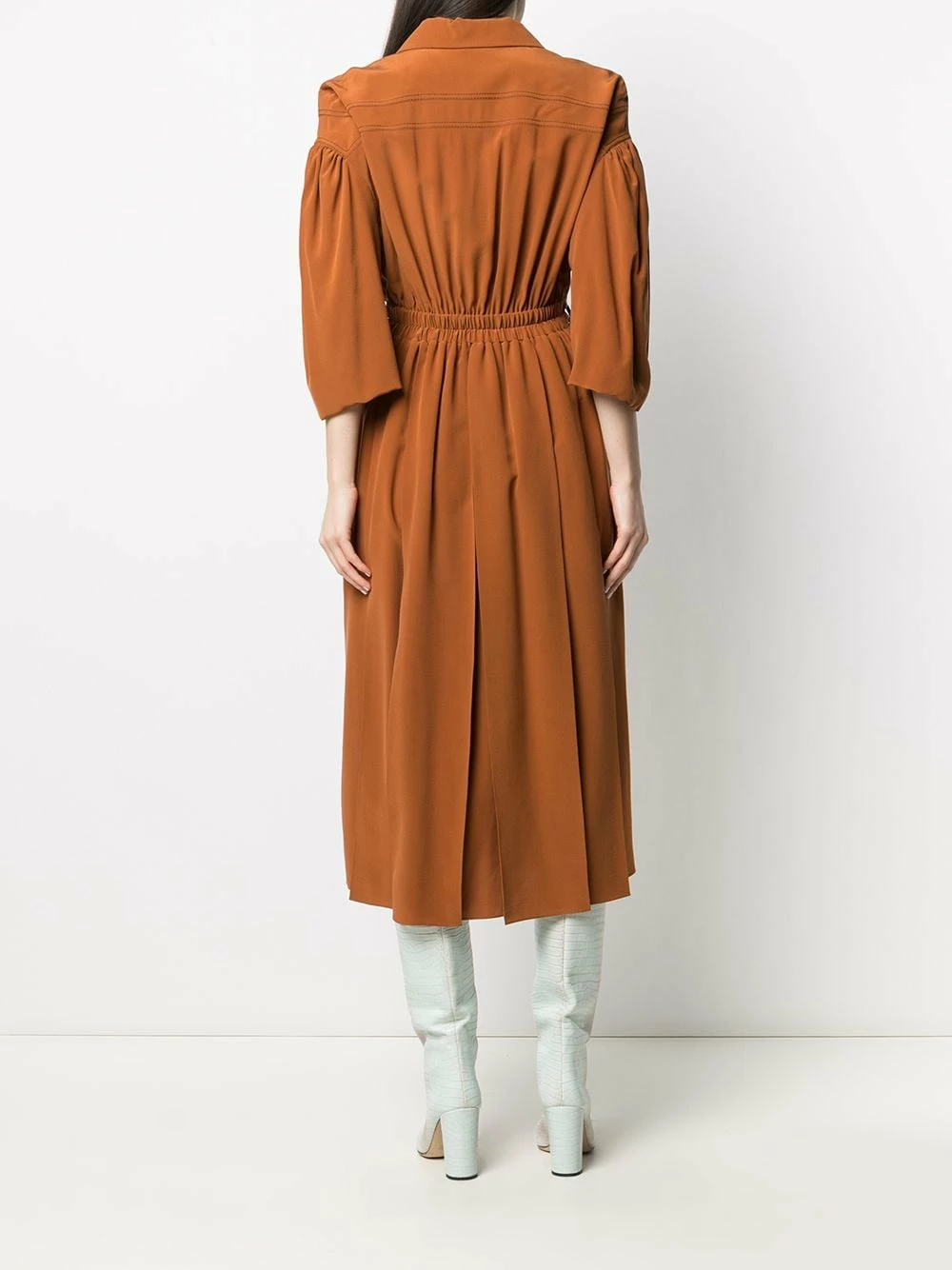 Best reviews of π₯° Fendi Open collar midi silk π dress day π dresses of women π 6 Fendi open-collar midi silk dress