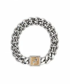 Fendi raised FF-logo bracelet