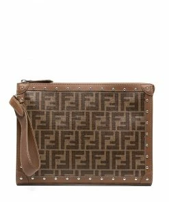 Fendi FF motif pouch
