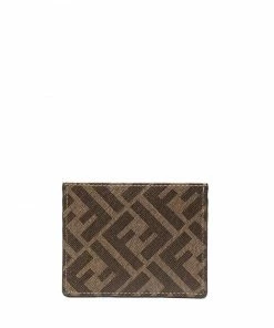 Fendi FF logo-print cardholder