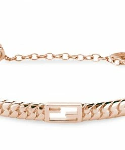 Fendi medium Baguette logo chain bracelet