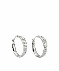Fendi small baguette hoop earrings