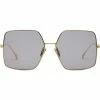 Fendi FF Baguette oversize frames sunglasses