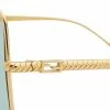 Fendi FF Baguette oversized frame sunglasses