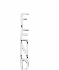 Fendi logo letter earrings