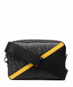 Fendi FF print messenger bag